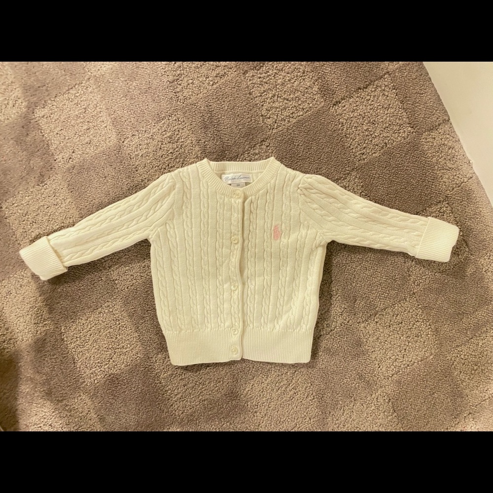 Ralph Lauren Baby Cable-Knit Cotton Cardigan (6M)